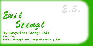 emil stengl business card